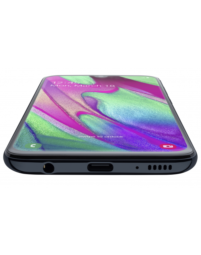 Smartfon Samsung Galaxy A40 64GB Black (5 9 ; Super AMOLED; 2340x1080; 4GB; 3100mAh) główny