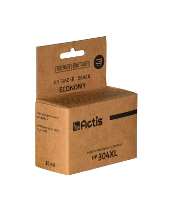 Tusz ACTIS KH-304BKR (zamiennik HP 304XL N9K08AE; Premium; 15 ml; czarny)
