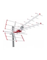 MACLEAN ANTENA ZEWNĘTRZNA TV DVB-T COMBO UHF VHF AKTYWNA MAX 100DB?V FILTR LTE MCTV-855A - nr 3