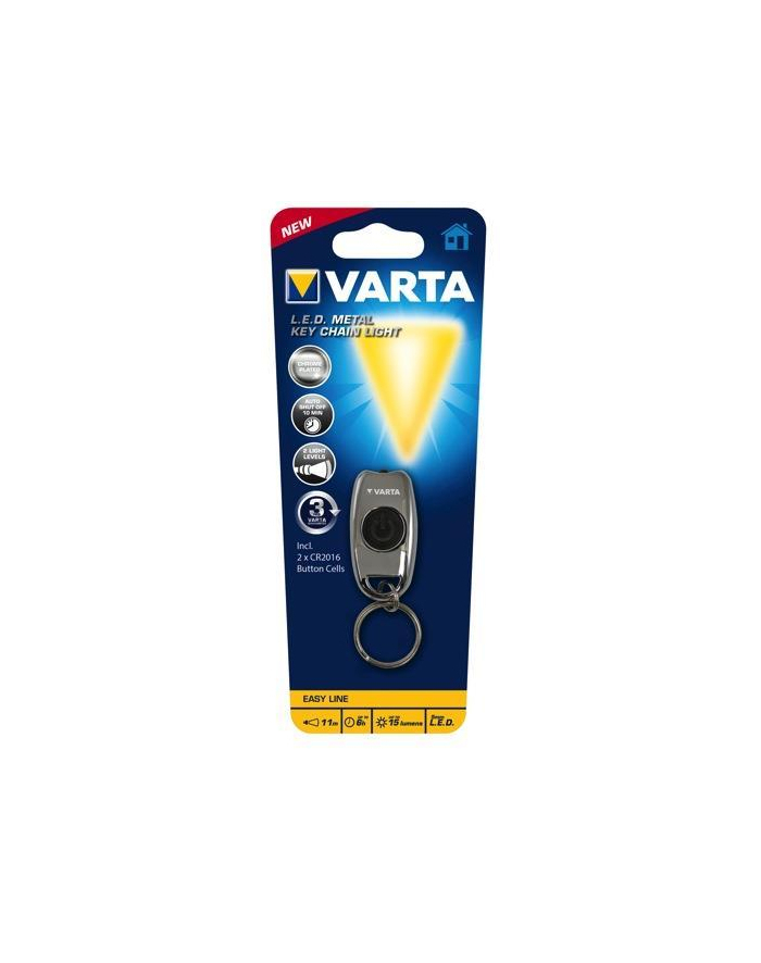 Latarka VARTA LED EASY LINE Metal Key Chain Light 2x CR2016 główny