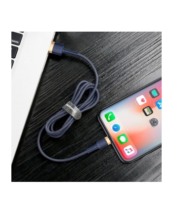 Kabel Baseus Cafule CALKLF-BV3 (USB - Lightning ; 1m; kolor granatowy)