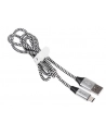 Kabel Tracer USB 2.0 Type-C A Male - C Male 1m czarno-srebrny - nr 2