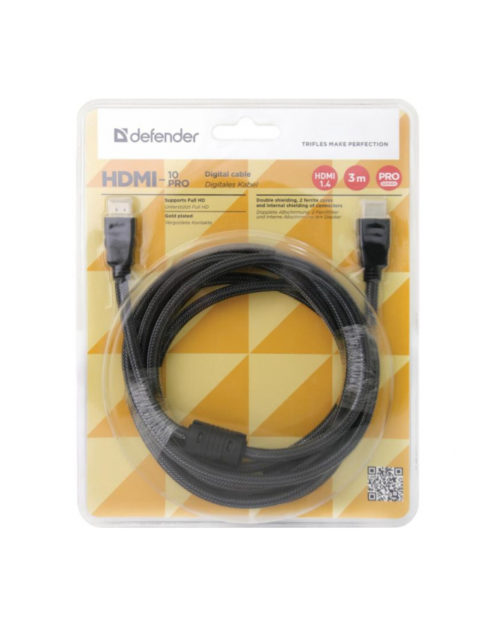 Kabel HDMI-HDMI Defender 3m M/M główny