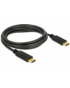 Kabel Delock USB-C(M) - USB-C(M) 2.0 2m czarny e-marker - nr 2