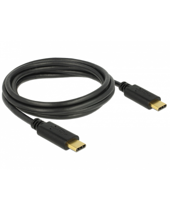 Kabel Delock USB-C(M) - USB-C(M) 2.0 2m czarny e-marker