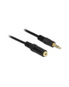 Kabel audio Delock minijack - minijack M/F 3 Pin 0.5m czarny - nr 3