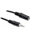 Kabel audio Delock minijack - minijack M/F 3 Pin 3m czarny - nr 2