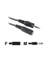 Kabel audio Delock minijack - minijack M/F 3 Pin 3m czarny - nr 3