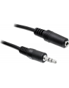 Kabel audio Delock minijack - minijack M/F 3 Pin 3m czarny - nr 5