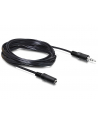 Kabel audio Delock minijack - minijack M/F 3 Pin 5m czarny - nr 7