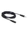 Kabel audio Delock minijack - minijack M/F 3 Pin 5m czarny - nr 9