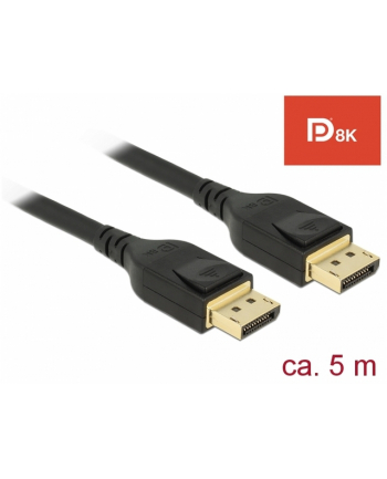 Kabel Delock DisplayPort M/M 20 Pin v1.4 5m 8K czarny