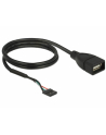 Kabel USB Delock Pin Header 4Pin (F) - A (F) 60cm czarny - nr 5