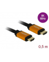 Kabel HDMI Delock M/M v2.1 0,5m 8K 60Hz czarny - nr 19