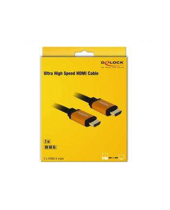 Kabel HDMI Delock M/M v2.1 2m 8K 60Hz czarny