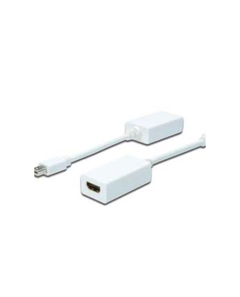Kabel ASSMANN mini Displayport 1080p 60Hz FHD Typ mini DP/HDMI M/Ż biały 0,15m