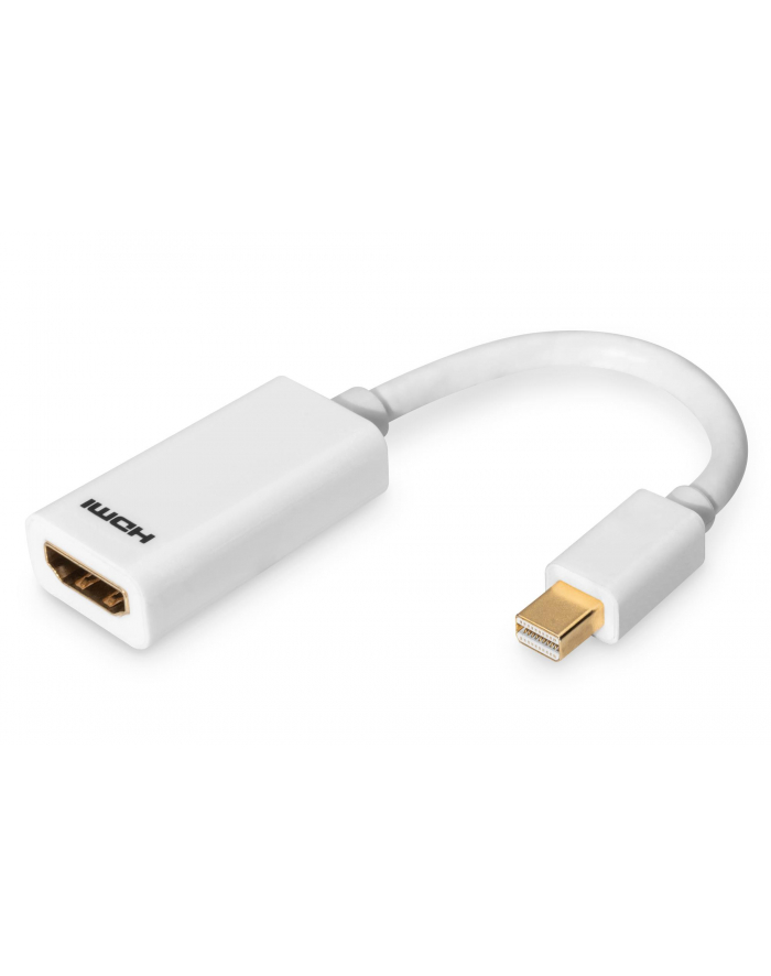 Kabel ASSMANN mini Displayport 1080p 60Hz FHD Typ mini DP/HDMI M/Ż biały 0,15m główny