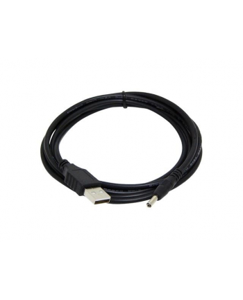 Kabel adapter Gembird CC-USB-AMP35-6 USB AM - wtyk zasilania 3,5 mm 1,8m czarny