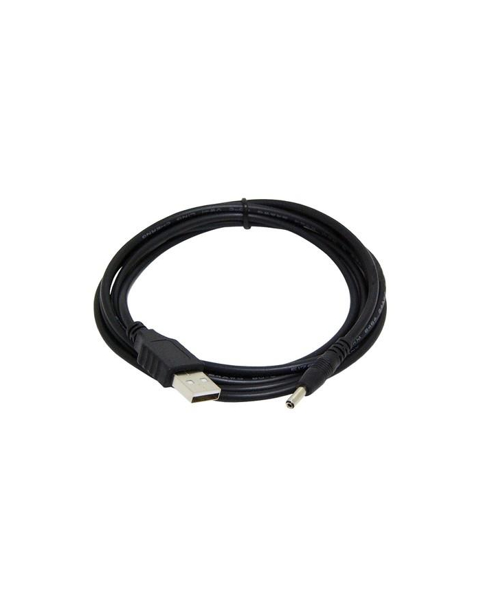 Kabel adapter Gembird CC-USB-AMP35-6 USB AM - wtyk zasilania 3,5 mm 1,8m czarny główny