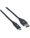 Kabel Manhattan USB-C 3.1 Gen1, USB C/USB A M/M 2m czarny - nr 11
