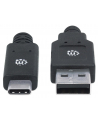 Kabel Manhattan USB-C 3.1 Gen1, USB C/USB A M/M 2m czarny - nr 12