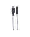 Kabel Manhattan USB-C 3.1 Gen1, USB C/USB A M/M 2m czarny - nr 13