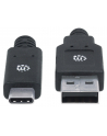 Kabel Manhattan USB-C 3.1 Gen1, USB C/USB A M/M 2m czarny - nr 15