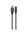 Kabel Manhattan USB-C 3.1 Gen1, USB C/USB A M/M 2m czarny - nr 16