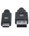 Kabel Manhattan USB-C 3.1 Gen1, USB C/USB A M/M 2m czarny - nr 22
