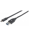 Kabel Manhattan USB-C 3.1 Gen1, USB C/USB A M/M 2m czarny - nr 8