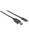 Kabel Manhattan USB-C 3.1 Gen1, USB C/USB A M/M 2m czarny - nr 9