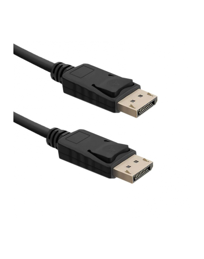 Kabel DisplayPort v1.4 Qoltec męski / DisplayPort v1.4 męski | 1m główny