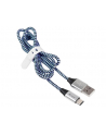 Kabel Tracer USB 2.0 Type-C A Male - C Male 1m czarno-niebieski - nr 2