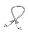 Kabel Verbatim USB-C(M) - USB-C(M) 3.1 Gen 2 0.3m srebrny - nr 22