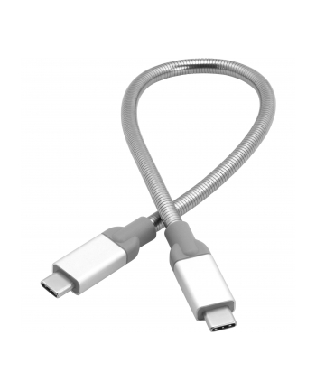 Kabel Verbatim USB-C(M) - USB-C(M) 3.1 Gen 2 0.3m srebrny