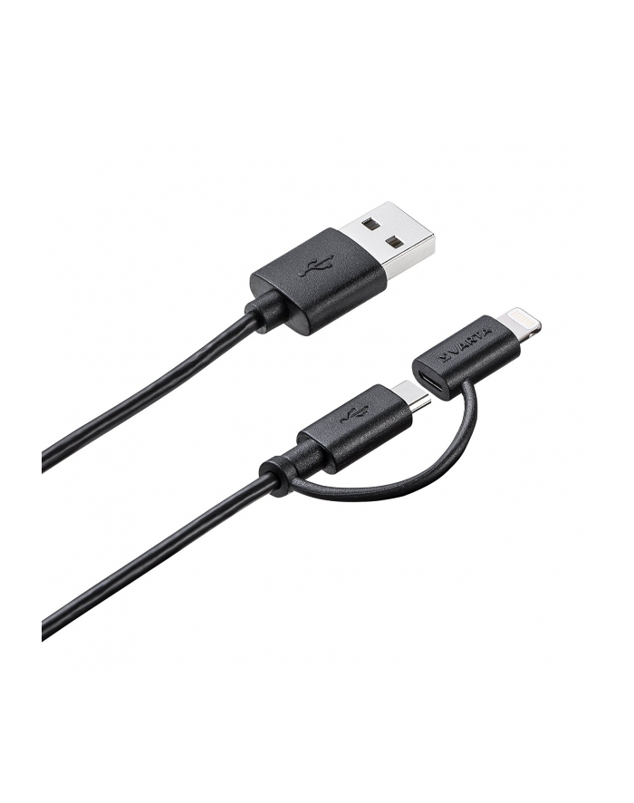 Kabel Varta 57943101401 USB-C - MicroUSB/Lightning M/M 1m główny