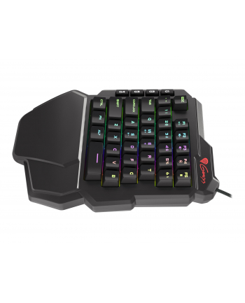 Klawiatura przewodowa Genesis Thor 100 Keypad Gaming RGB czarna