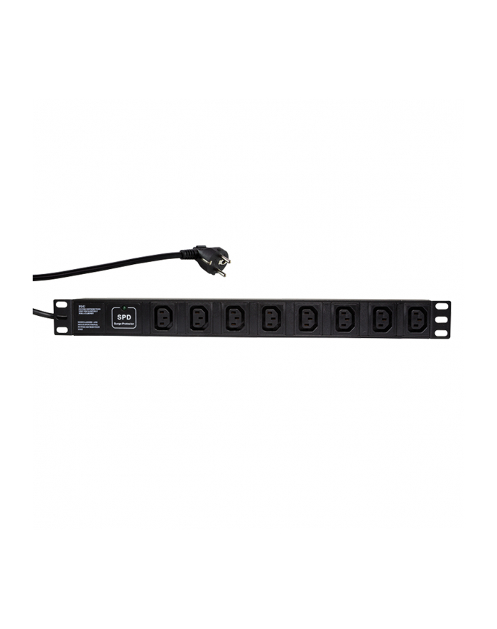 Listwa zasilająca LogiLink do szaf PDU8A01 19'' 16A PDU 8x IEC320 / C13 2m czarna główny