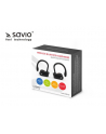 Słuchawki bezprzewodowe SAVIO TWS-03 (bluetooth; bezprzewodowe  Bluetooth; z wbudowanym mikrofonem; kolor czarny - nr 1