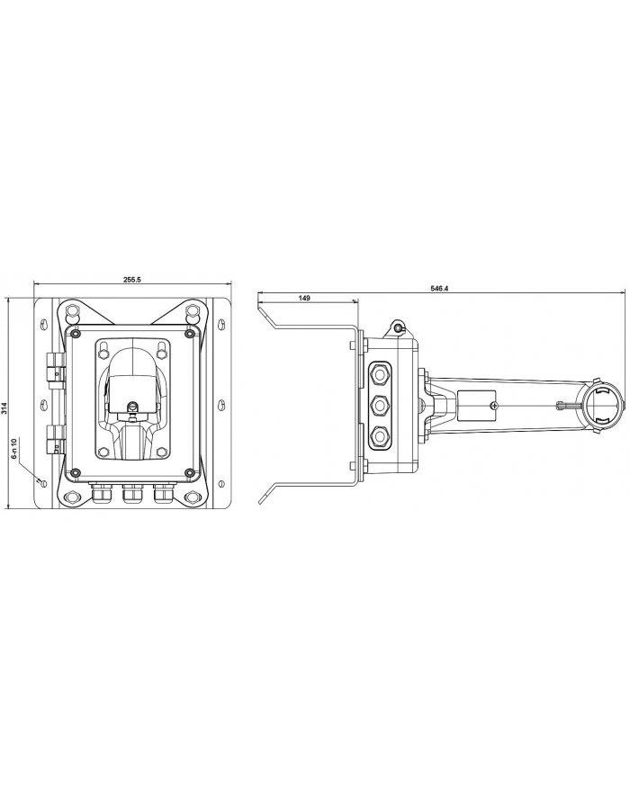 Uchwyt montażowa Do kamer Hikvision DS-1602ZJ-BOX-CORNER główny