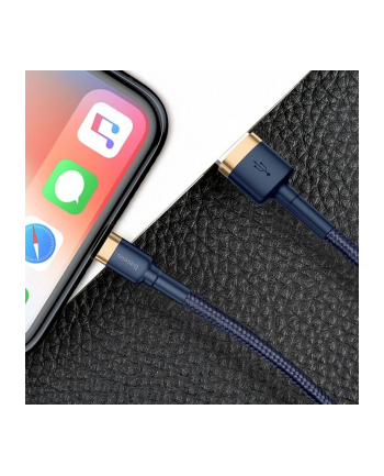 Kabel Baseus Cafule CALKLF-BV3 (USB - Lightning ; 1m; kolor granatowy)