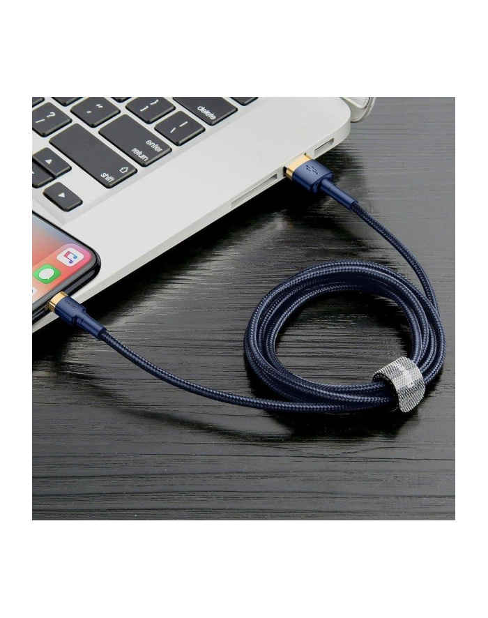 Kabel Baseus Cafule CALKLF-BV3 (USB - Lightning ; 1m; kolor granatowy) główny