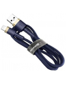 Kabel Baseus Cafule CALKLF-BV3 (USB - Lightning ; 1m; kolor granatowy) - nr 8