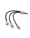 Kabel Baseus Rapid CAMLT-PG01 (USB - Lightning  Micro USB  USB typu C ; 1 2m; kolor czarny) - nr 1