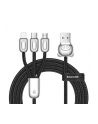 Kabel Baseus Rapid CAMLT-PG01 (USB - Lightning  Micro USB  USB typu C ; 1 2m; kolor czarny) - nr 2