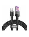 Kabel Baseus cafule CATKLF-PG1 (USB - USB typu C ; 1m; kolor szaro-czarny) - nr 19