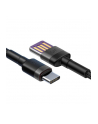 Kabel Baseus cafule CATKLF-PG1 (USB - USB typu C ; 1m; kolor szaro-czarny) - nr 5