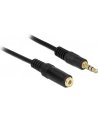 Kabel audio Delock minijack - minijack M/F 3 Pin 1m czarny - nr 14