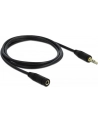 Kabel audio Delock minijack - minijack M/F 3 Pin 1m czarny - nr 16