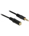 Kabel audio Delock minijack - minijack M/F 3 Pin 1m czarny - nr 9